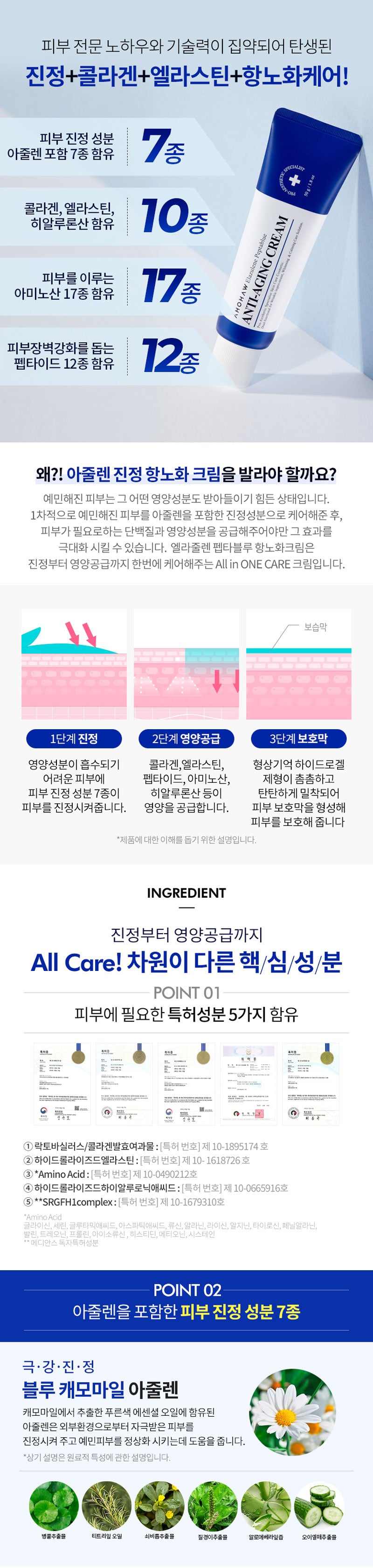 Elazulene Peptablue Anti-Aging Cream - 50ml